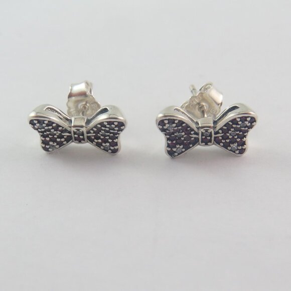 Pandora Bow Earrings – Sterling Silver S925 (A26) - Picture 5 of 5